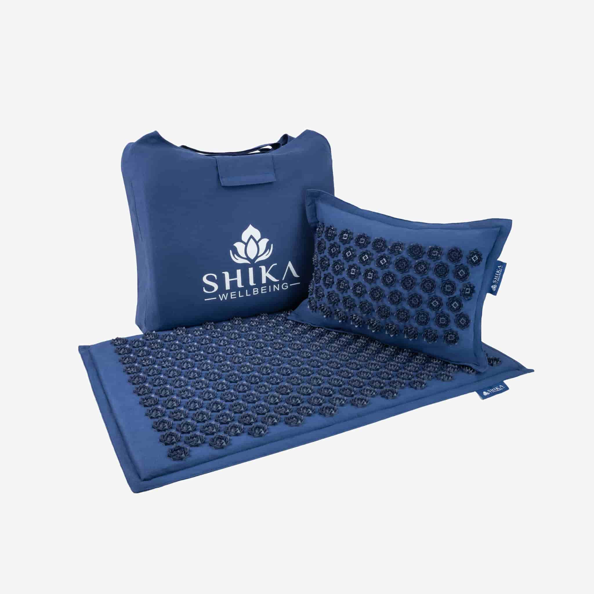 Shika Wellbeing Acupressure Mat Pillow Set for Relaxation Unfabled