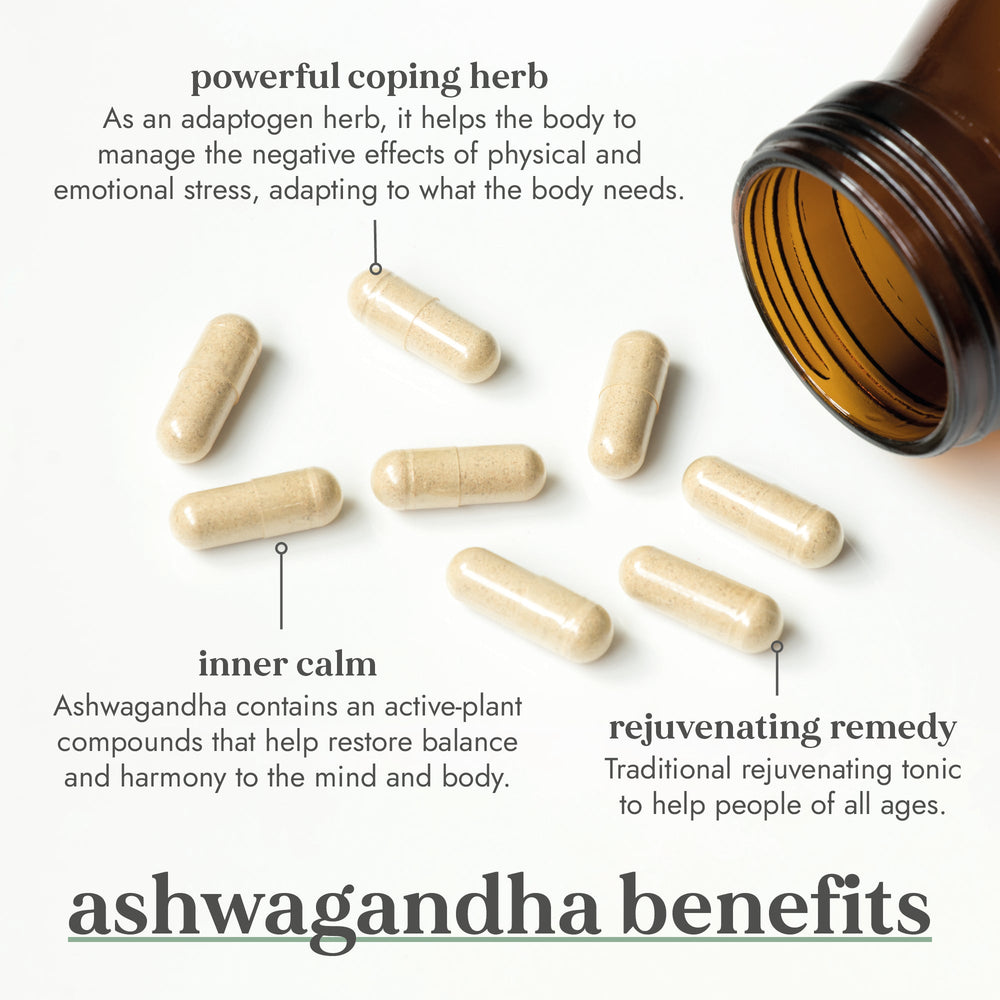 Fushi Wellbeing | Organic Ashwagandha - 60 Capsules – Unfabled