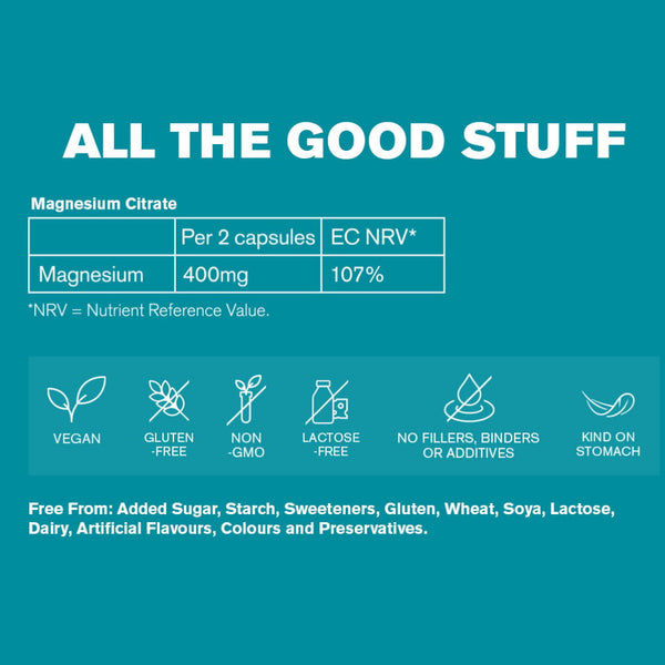 DR.VEGAN | Magnesium Citrate 400mg - 60 Capsules