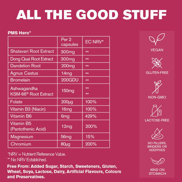 DR.VEGAN | PMS Hero Premenstrual Support - 60 Capsules