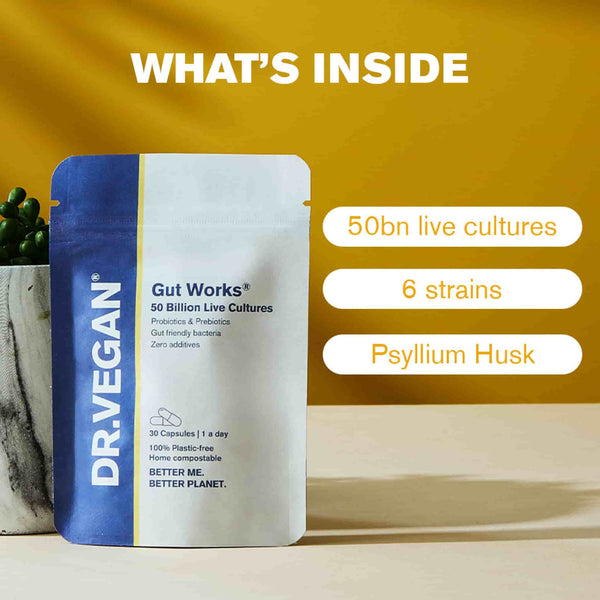 DR.VEGAN | Gut Works Probiotics - 30 Capsules