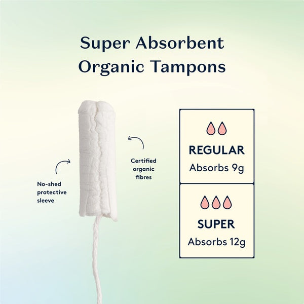 Daye | Regular Organic Tampons - 18 Pack