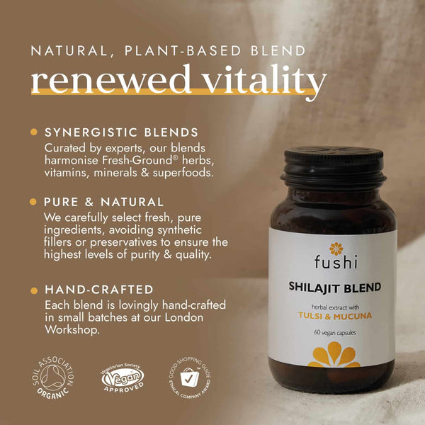 Fushi Wellbeing | Shilajit Blend - 60 Capsules