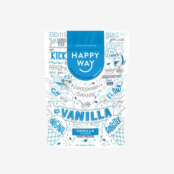 Happy Way | Vanilla Whey Protein Powder - 500g