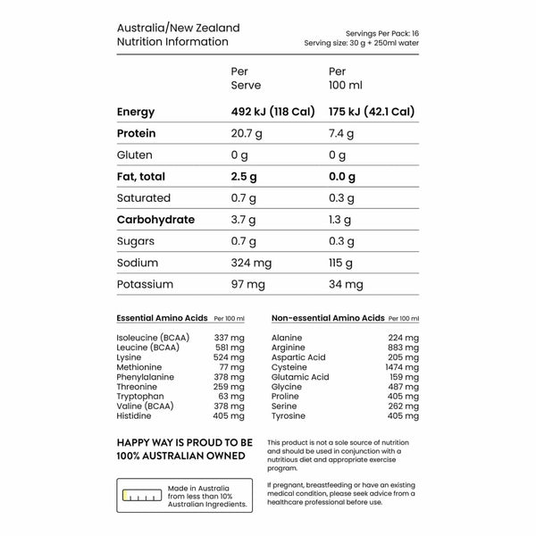 Happy Way | Like A Vegan Vanilla Vegan Protein Powder - 500g