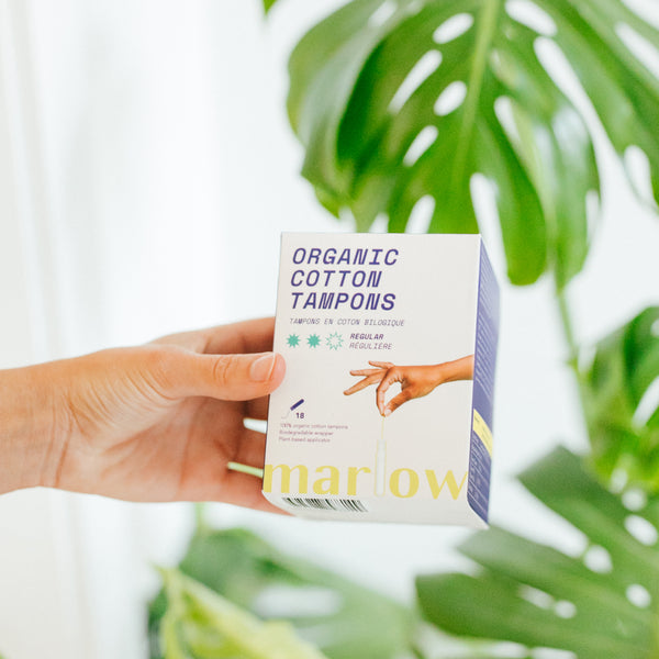 Marlow | Light Organic Cotton Tampons - 18 Pack