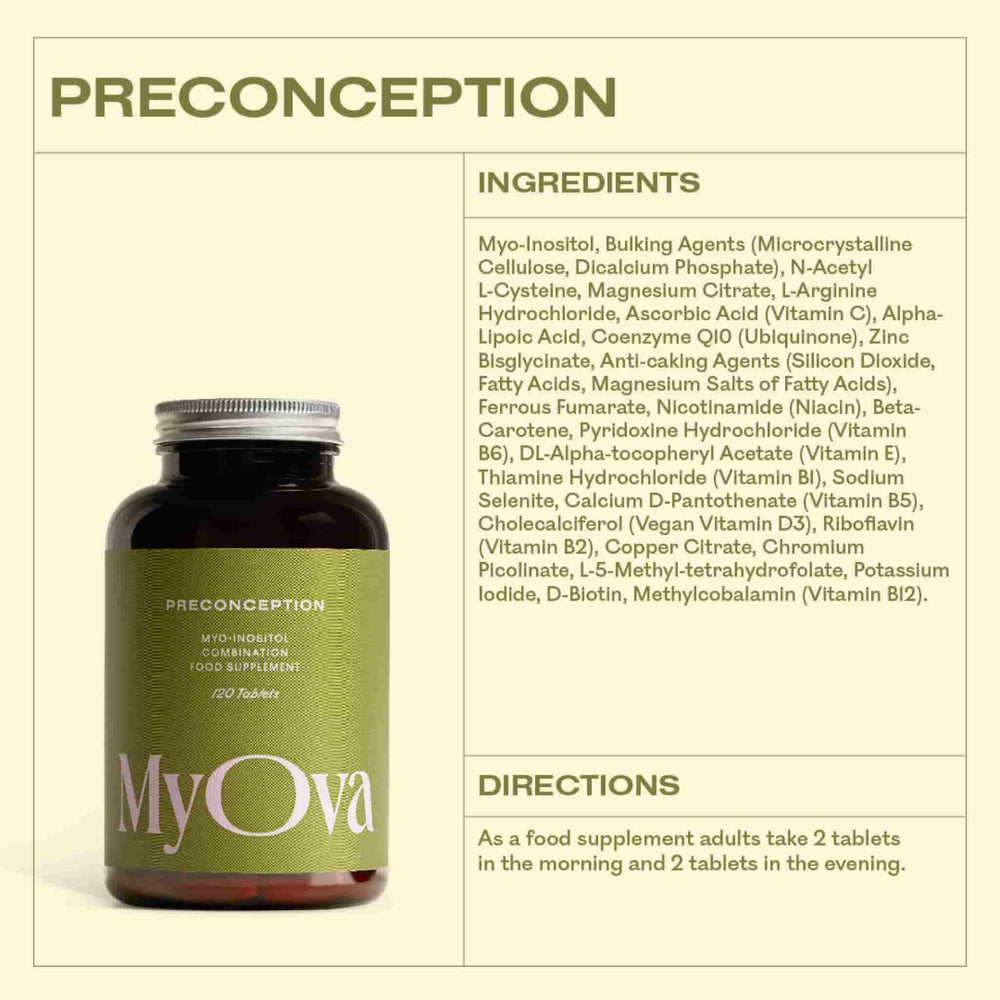 Ova Preconcepotion MyOva | Preconception - 120 Tablets – Unfabled