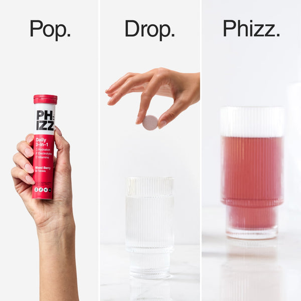 Phizz | Mixed Berry Effervescent Hydration Tablets - 20 Tablets