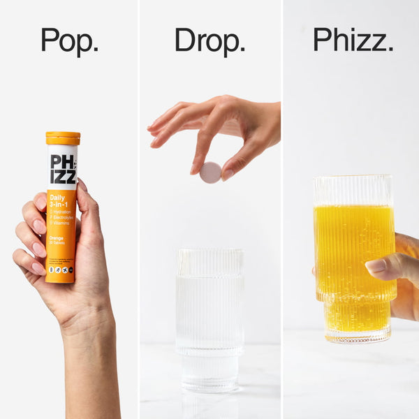Phizz | Orange Effervescent Hydration Tablets - 20 tablets