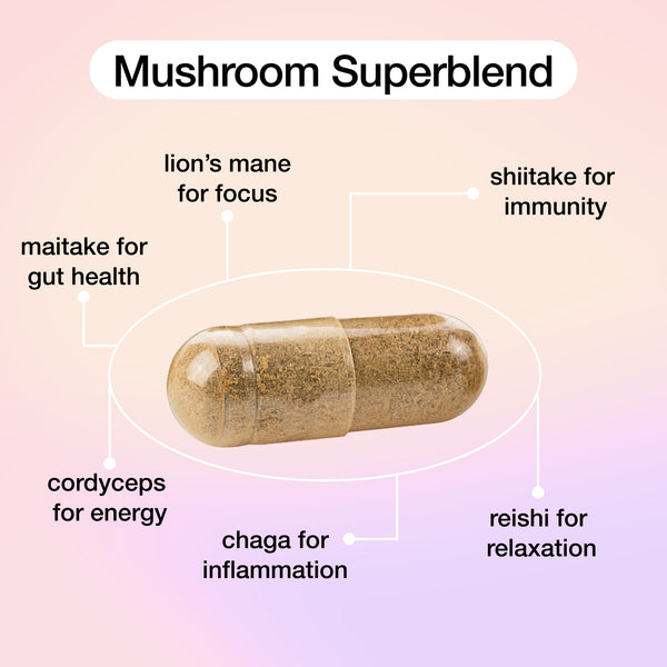 Unfabled | Mushroom Superblend - 120 Capsules