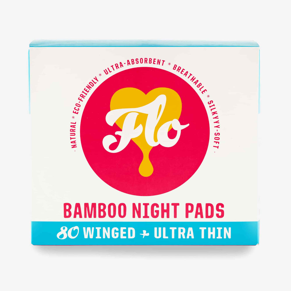 Flo | Bamboo Megapack Night Pads with Wings - 80 Pack – Unfabled