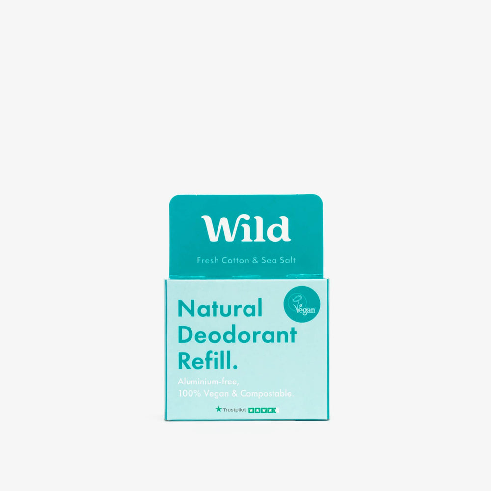 Wild  Fresh Cotton & Sea Salt Deodorant Refill - 40g – Unfabled