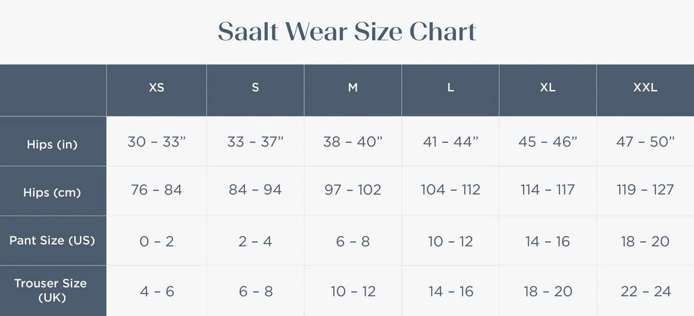 Saalt Size Guide – Saalt UK