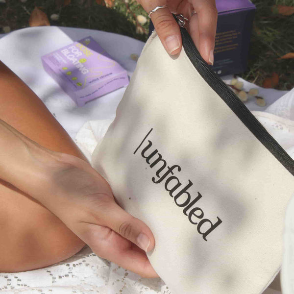 Unfabled | Unfabled Logo Cotton Zip Bag